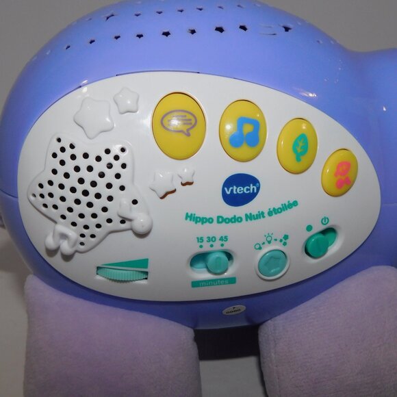 VTech Hippo Dodo Nuit Etoliee Lil' Critters Soothing Starlight Hippo FRENCH - Picture 5 of 8